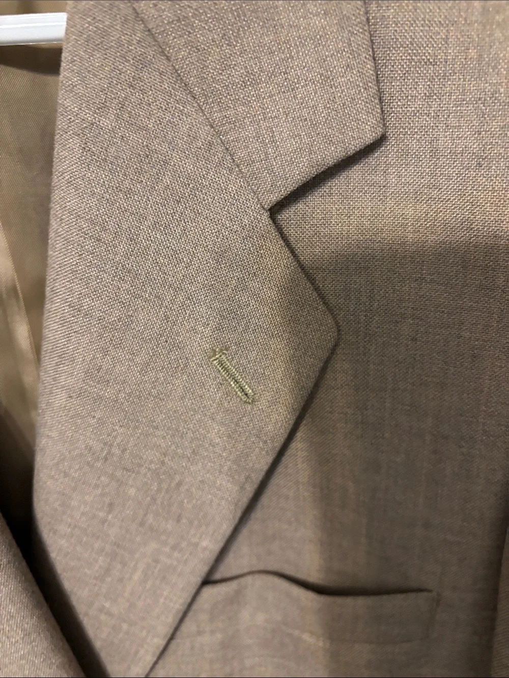 Men’s Tan Sport Coat with Gold Buttons